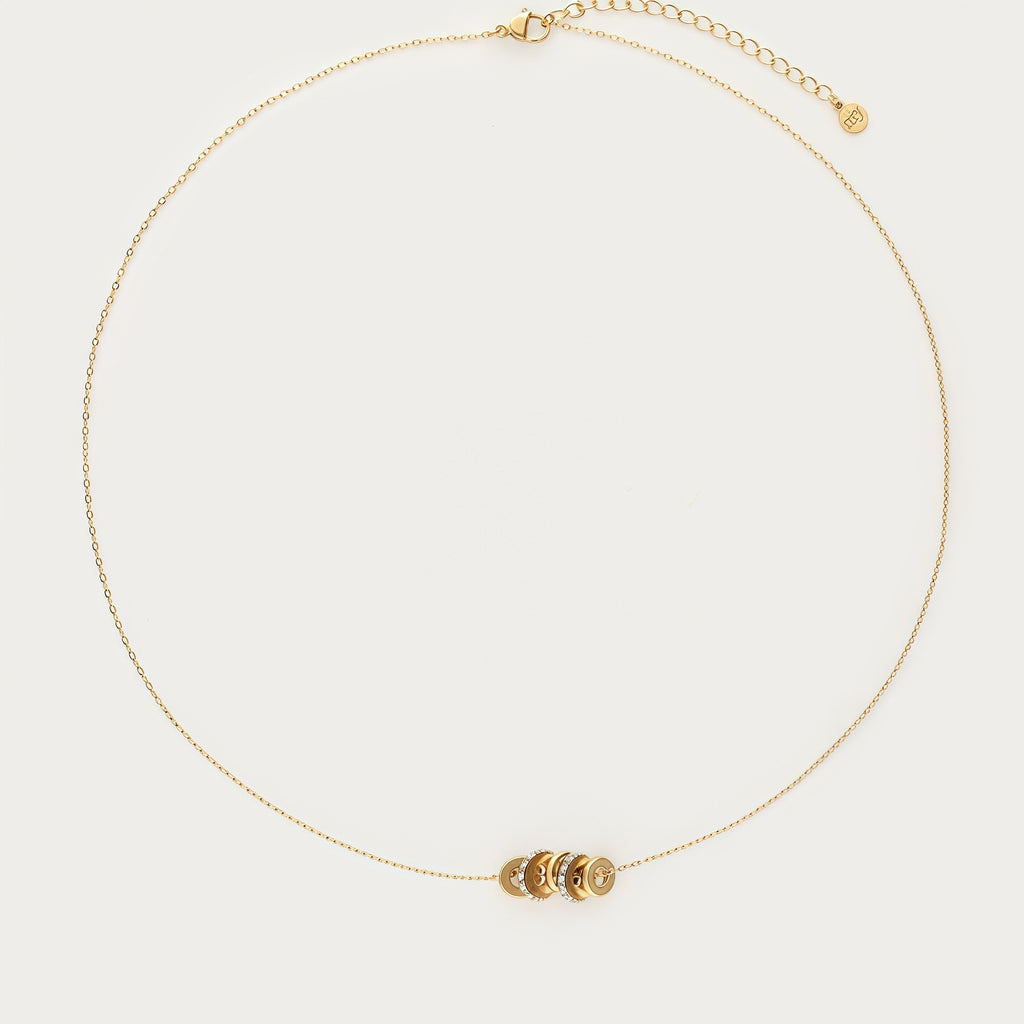 Pearl & Ring Pendant Necklace