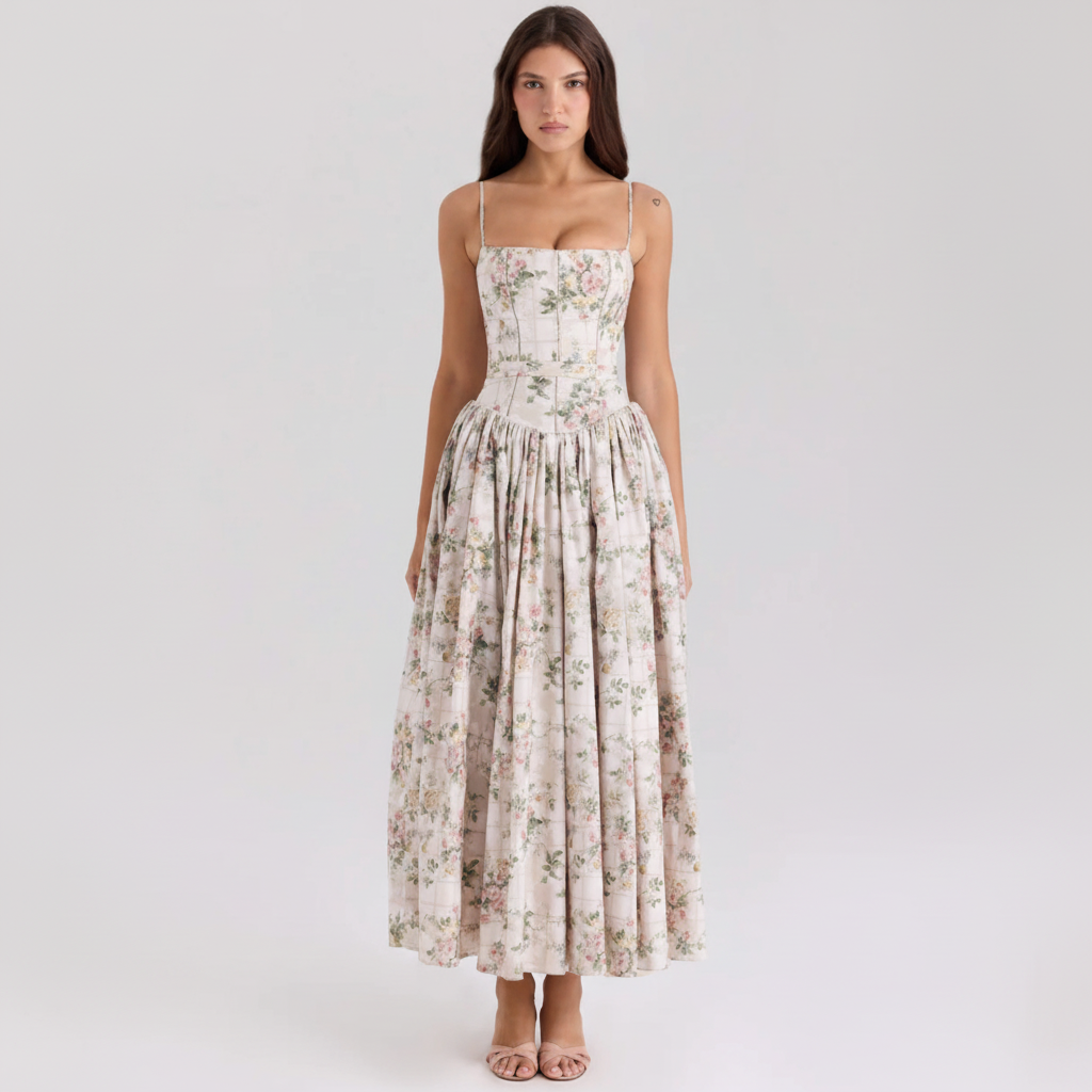 Floral dress front close square