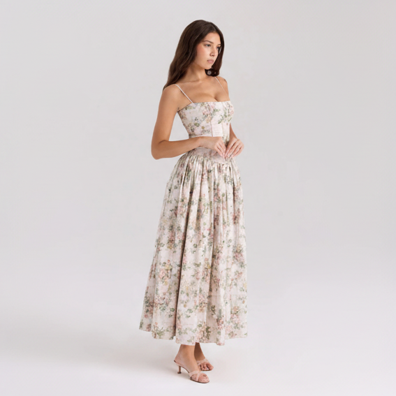 Floral dress front square