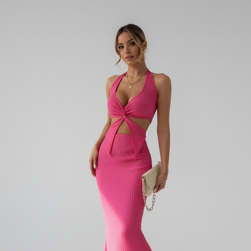 Pink two-piece set