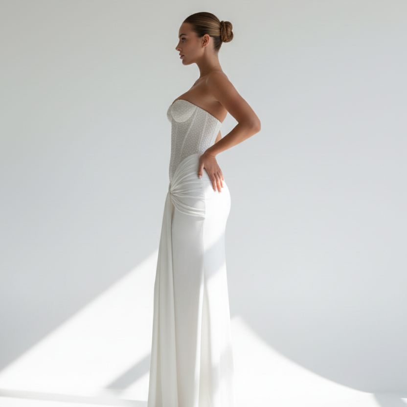 Side profile studio shot