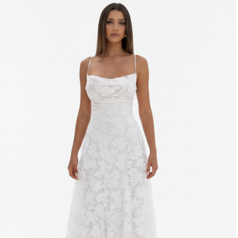 White Dress Front